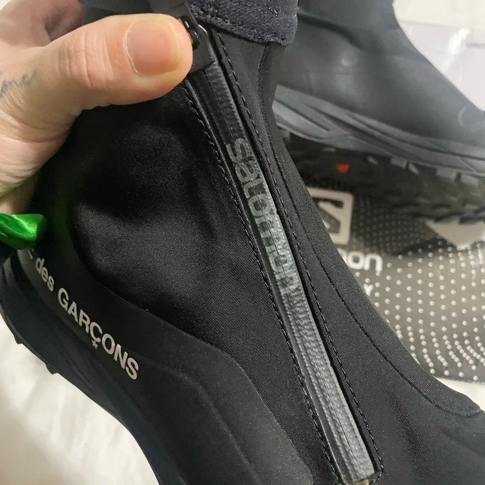 Comme Des Garçon x Salomon Logo Print High Top Sneakers - Picture 8 of 11